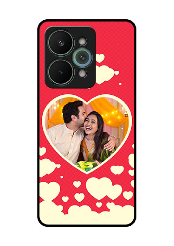 Realme 15 Pro 5G Custom Glass Phone Case - Love Symbols Phone Cover Design