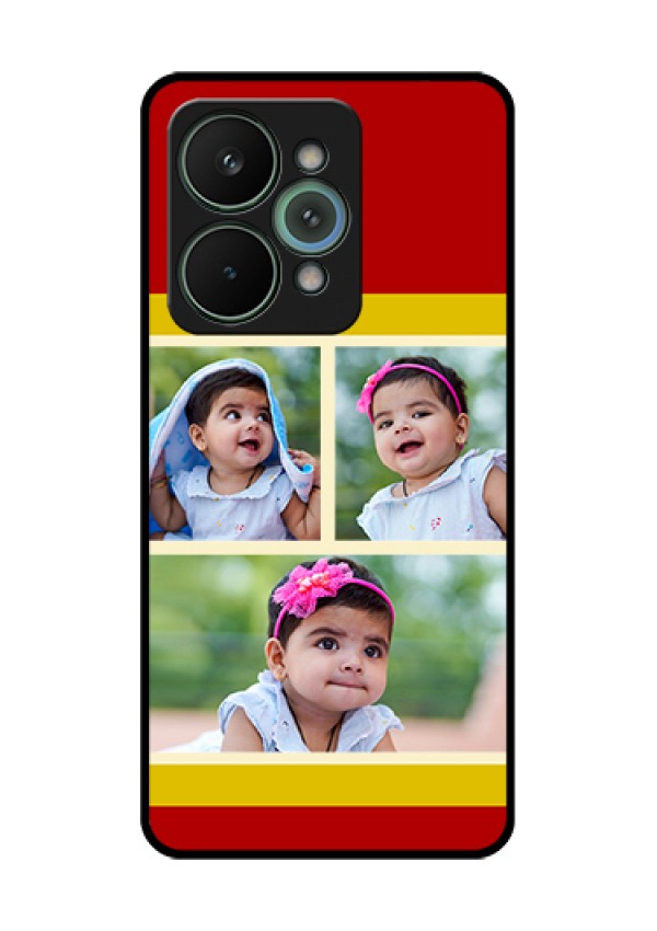 Realme 15 Pro 5G Custom Glass Phone Case - Multiple Pic Upload Design
