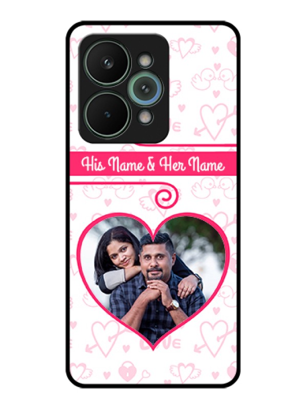 Custom Realme 15 Pro 5G Custom Glass Phone Case - Heart Shape Love Design