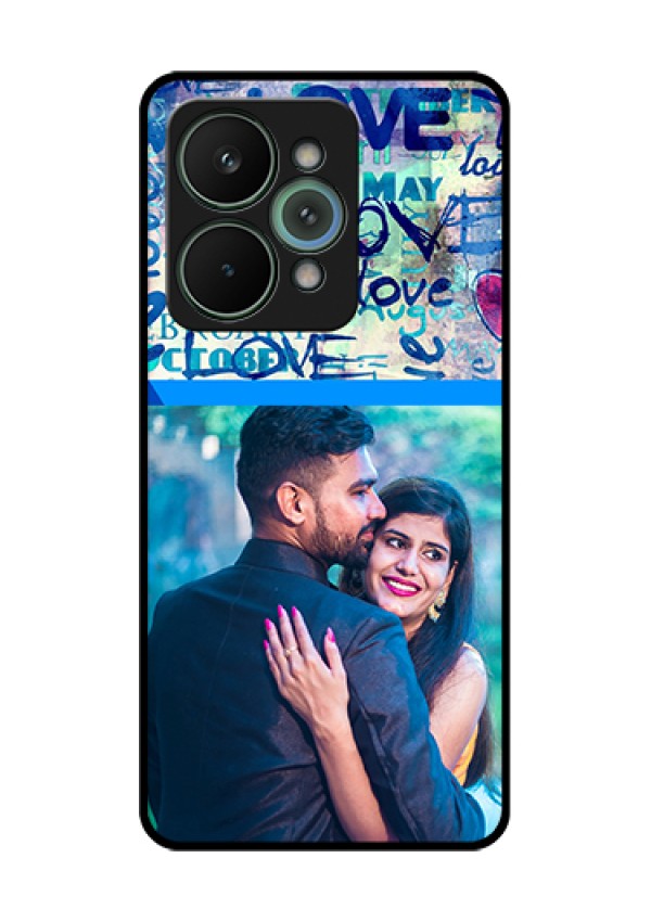 Realme 15 Pro 5G Custom Glass Phone Case - Colorful Love Design