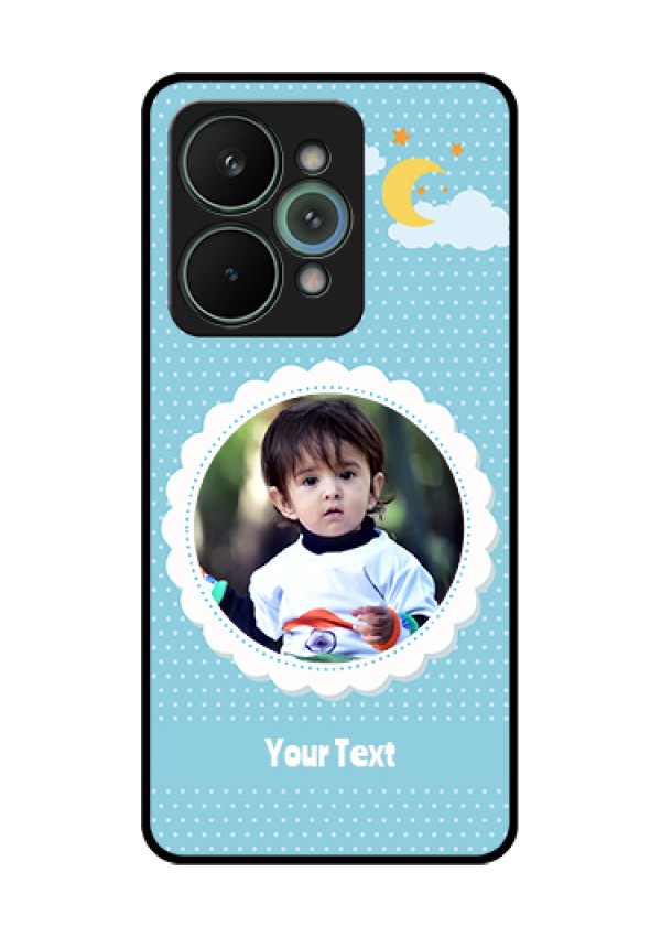 Realme 15 Pro 5G Custom Glass Phone Case - Violet Pattern Design