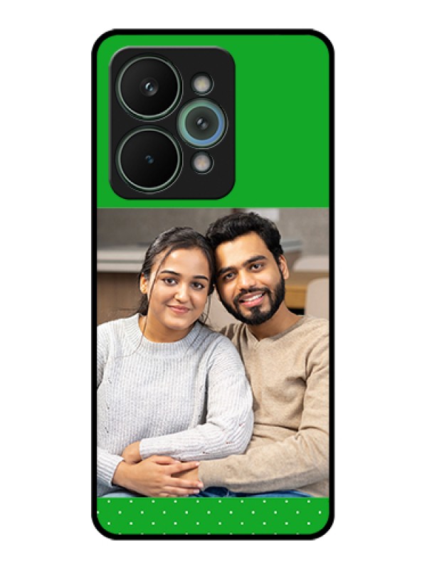 Custom Realme 15 Pro 5G Custom Glass Phone Case - Green Pattern Design