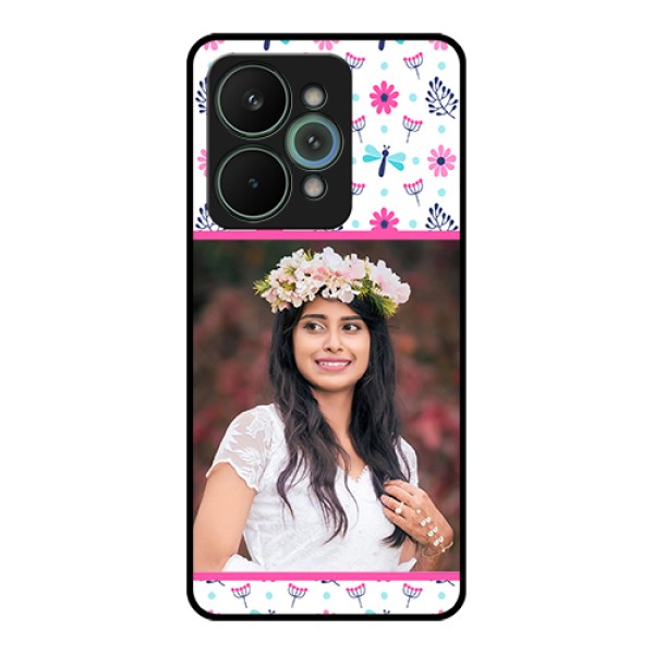 Realme 15 Pro 5G Custom Glass Phone Case - Colorful Flower Design