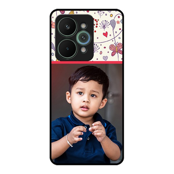 Realme 15 Pro 5G Custom Glass Phone Case - Premium Floral Design