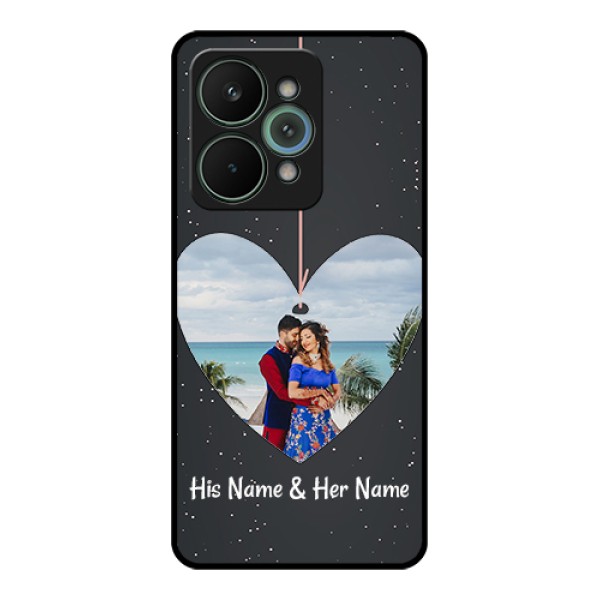 Realme 15 Pro 5G Custom Glass Phone Case - Hanging Heart Design