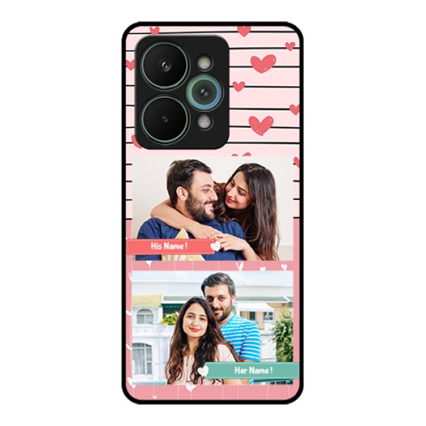 Realme 15 Pro 5G Custom Glass Phone Case - Photo With Heart Design