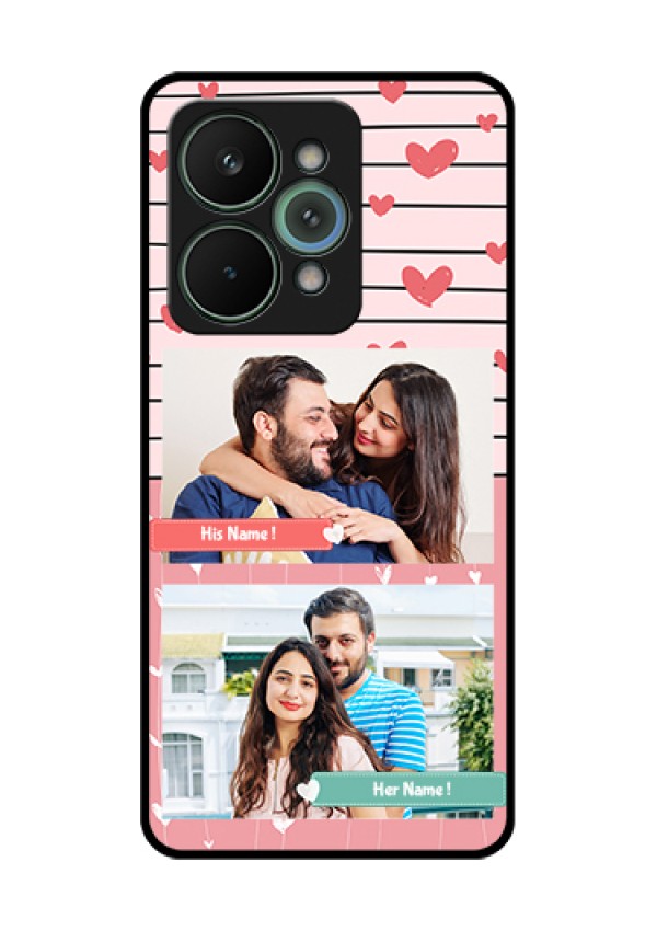 Realme 15 Pro 5G Custom Glass Phone Case - Photo With Heart Design