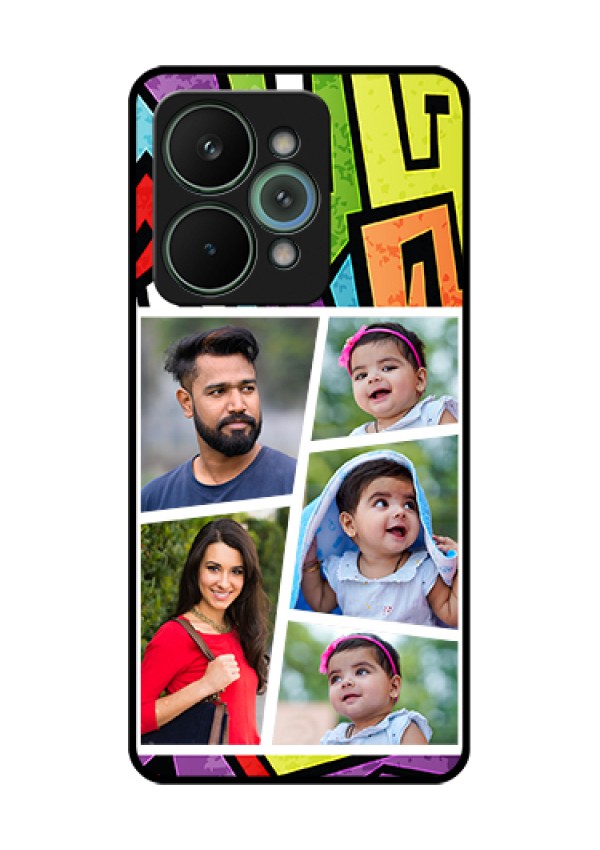 Realme 15 Pro 5G Custom Glass Phone Case - Graffiti Pattern Design