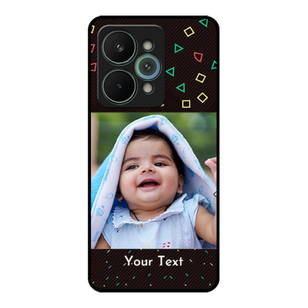 Realme 15 Pro 5G Custom Glass Phone Case - With Confetti Birthday Design Realme 15 Pro 5G Custom Glass Phone Case - With Confetti Birthday Design