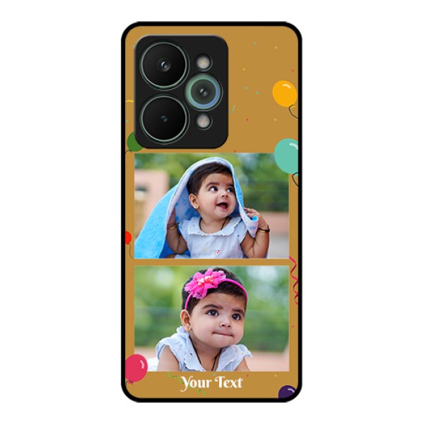Realme 15 Pro 5G Custom Glass Phone Case - Image Holder With Birthday Celebrations Design