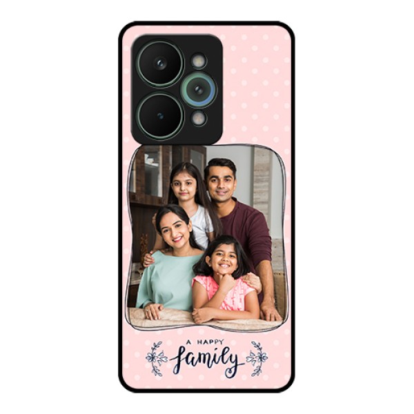 Realme 15 Pro 5G Custom Glass Phone Case - Family With Dots Design