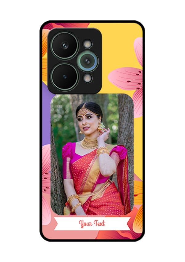 Realme 15 Pro 5G Custom Glass Phone Case - 3 Image With Vintage Floral Design