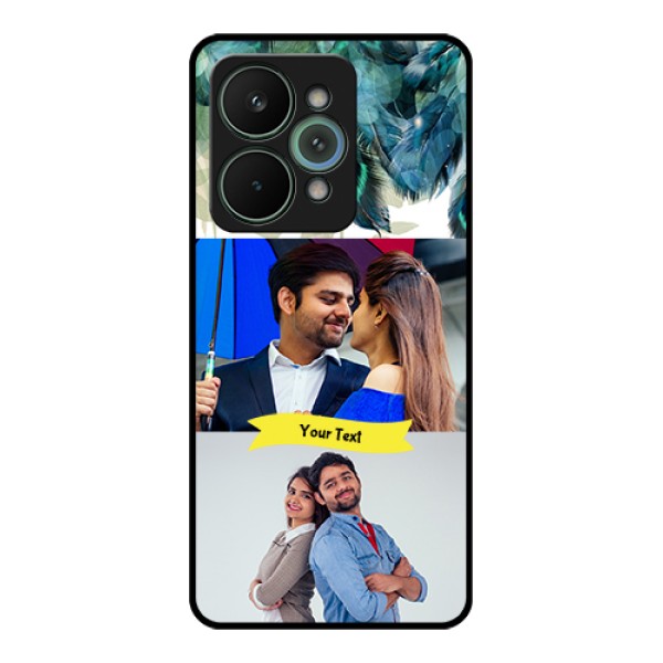 Realme 15 Pro 5G Custom Glass Phone Case - Image With Boho Peacock Feather Design Realme 15 Pro 5G Custom Glass Phone Case - Image With Boho Peacock Feather Design
