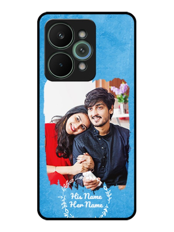 Custom Realme 15 Pro 5G Custom Glass Phone Case - Blue Color Vintage Design