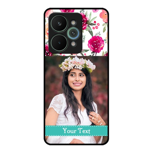Realme 15 Pro 5G Custom Glass Phone Case - Water Colors Floral Design