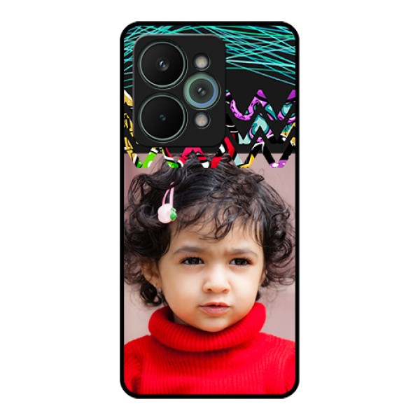 Realme 15 Pro 5G Custom Glass Phone Case - Neon Abstract Design