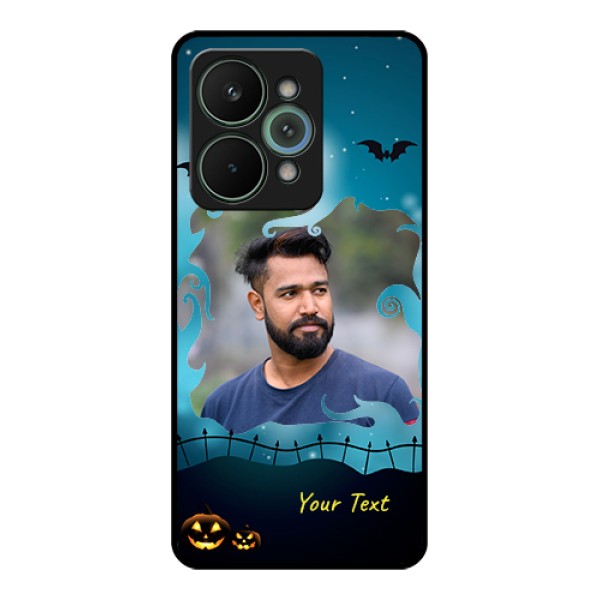 Realme 15 Pro 5G Custom Glass Phone Case - Halloween Frame Design