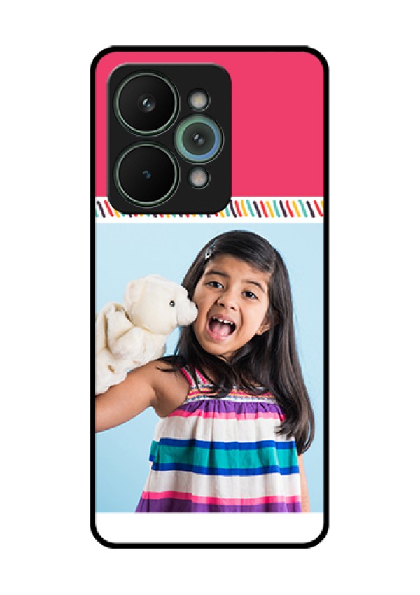Realme 15 Pro 5G Custom Glass Phone Case - Line Art Design