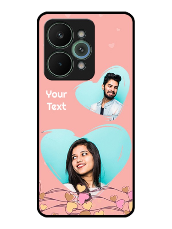 Custom Realme 15 Pro 5G Custom Glass Phone Case - Love Doodle Design