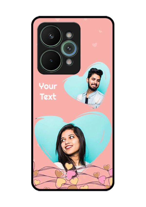 Realme 15 Pro 5G Custom Glass Phone Case - Love Doodle Design