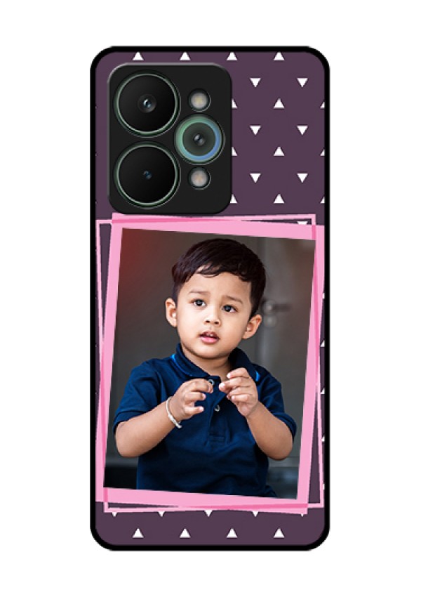 Realme 15 Pro 5G Custom Glass Phone Case - Triangle Pattern Dotted Design