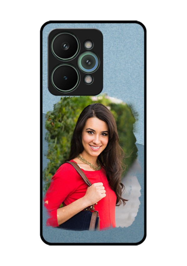 Realme 15 Pro 5G Custom Glass Phone Case - Grunge Line Art Design