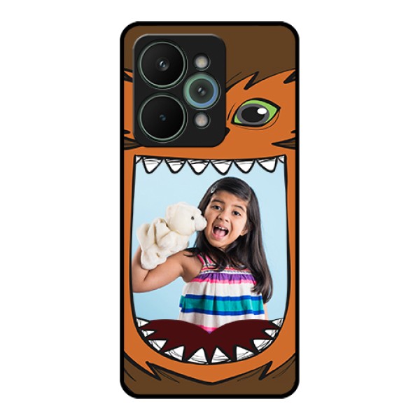 Realme 15 Pro 5G Custom Glass Phone Case - Owl Monster Back Case Design Realme 15 Pro 5G Custom Glass Phone Case - Owl Monster Back Case Design