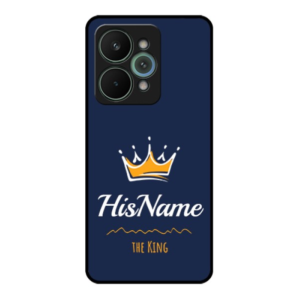 Realme 15 Pro 5G Custom Glass Phone Case - King With Name Design