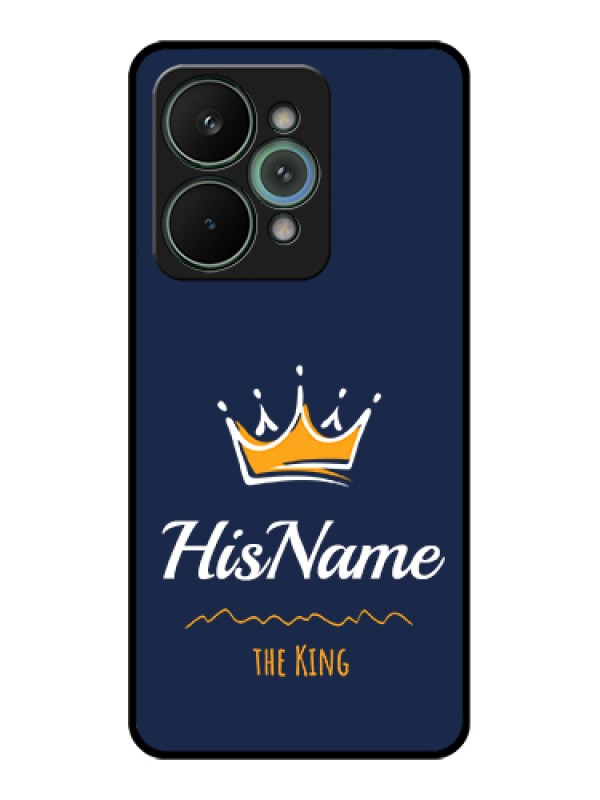 Custom Realme 15 Pro 5G Custom Glass Phone Case - King With Name Design