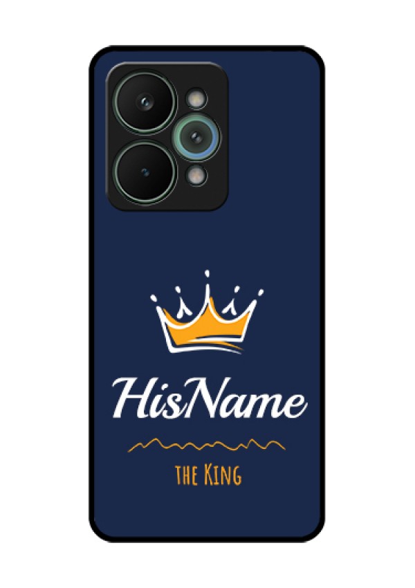 Realme 15 Pro 5G Custom Glass Phone Case - King With Name Design