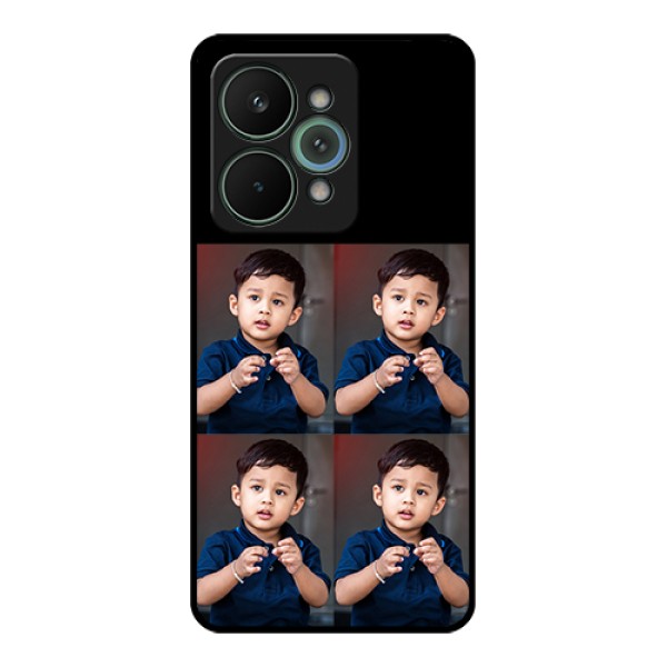 Realme 15 Pro 5G Custom Glass Phone Case - 4 Image Holder Design