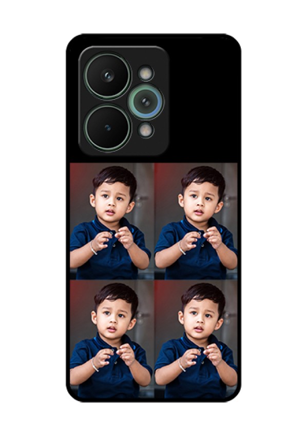Realme 15 Pro 5G Custom Glass Phone Case - 4 Image Holder Design