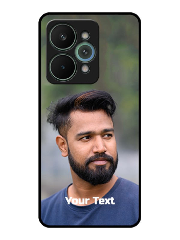 Custom Realme 15 Pro 5G Custom Glass Phone Case - Photo With Text Design