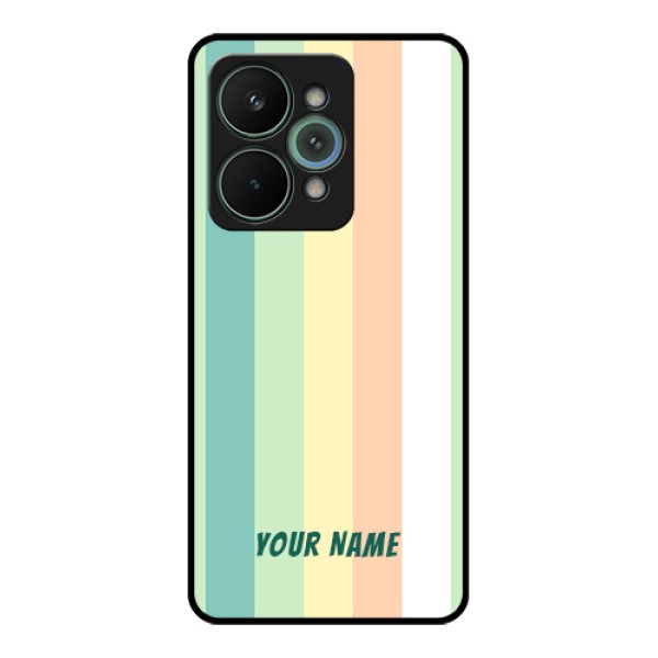 Realme 15 Pro 5G Custom Glass Phone Case - Multi - Colour Stripes Design Realme 15 Pro 5G Custom Glass Phone Case - Multi - Colour Stripes Design