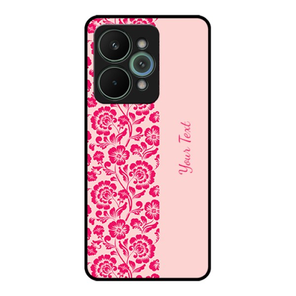 Realme 15 Pro 5G Custom Glass Phone Case - Attractive Floral Pattern Design Realme 15 Pro 5G Custom Glass Phone Case - Attractive Floral Pattern Design