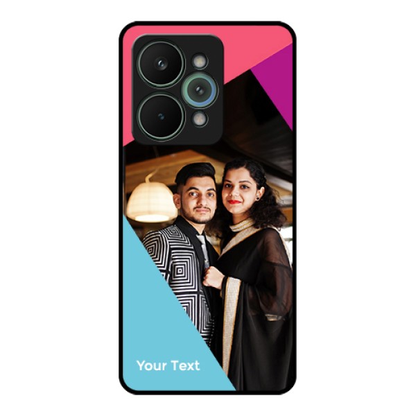 Realme 15 Pro 5G Custom Glass Phone Case - Stacked Triple Colour Design Realme 15 Pro 5G Custom Glass Phone Case - Stacked Triple Colour Design