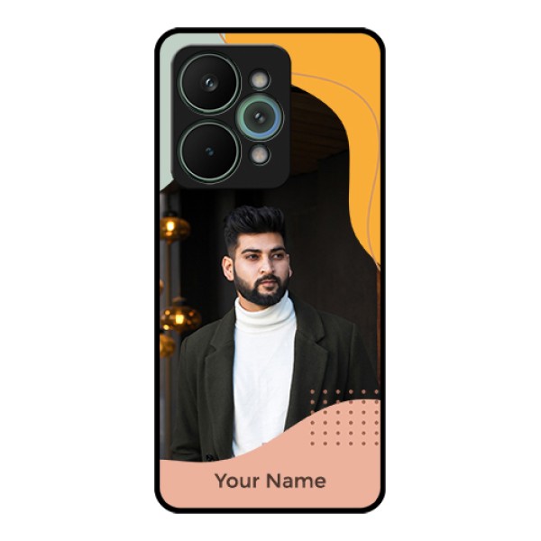 Realme 15 Pro 5G Custom Glass Phone Case - Tri - Coloured Overlay Design Realme 15 Pro 5G Custom Glass Phone Case - Tri - Coloured Overlay Design