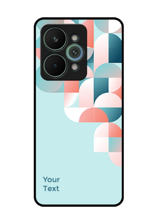 Realme 15 Pro 5G Custom Glass Phone Case - Stylish Semi - Circle Pattern Design