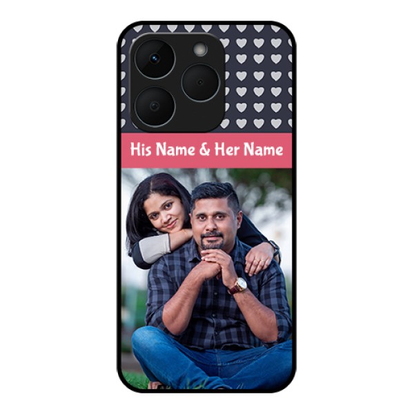 Realme 15T 5G Custom Glass Phone Case - Love Symbols Design