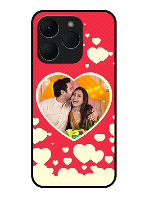 Custom Realme 15T 5G Custom Glass Phone Case - Love Symbols Phone Cover Design