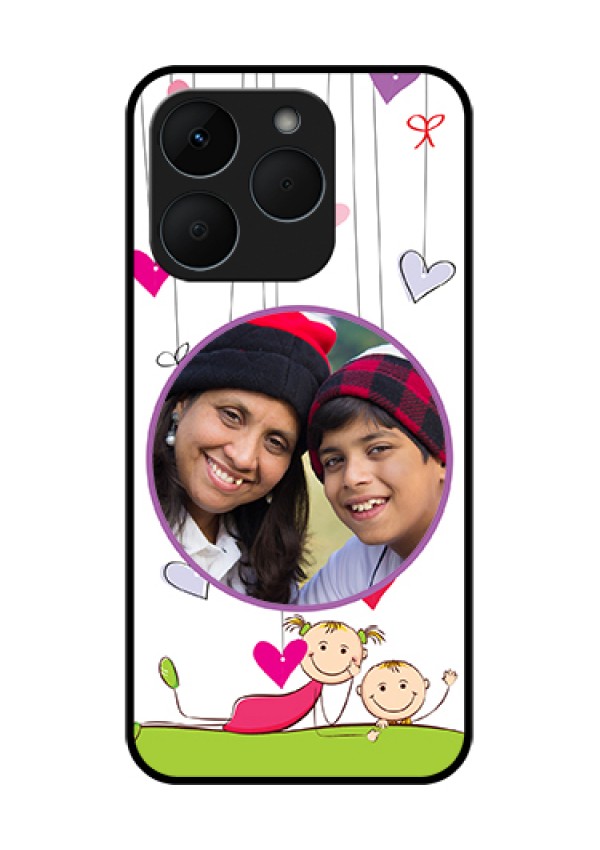 Realme 15T 5G Custom Glass Phone Case - Cute Kids Phone Case Design