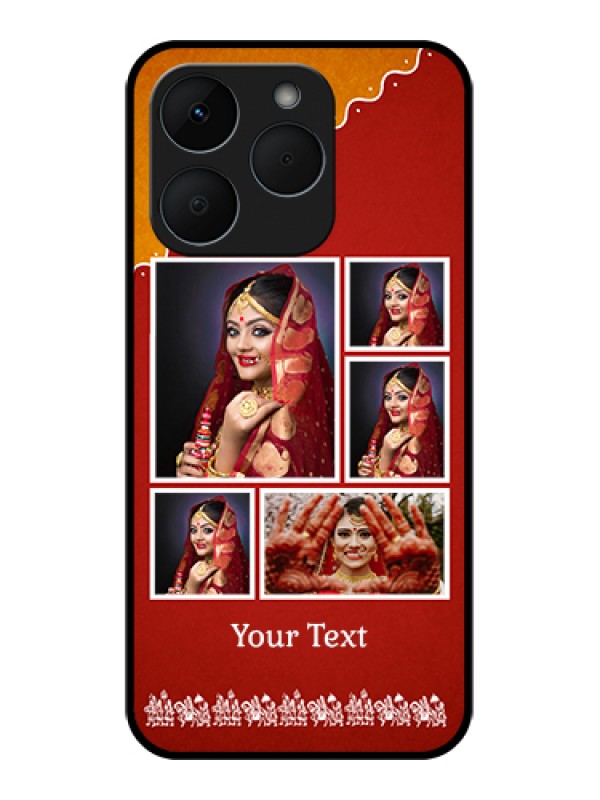 Custom Realme 15T 5G Custom Glass Phone Case - Wedding Pic Upload Design