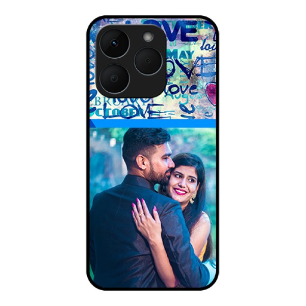 Realme 15T 5G Custom Glass Phone Case - Colorful Love Design