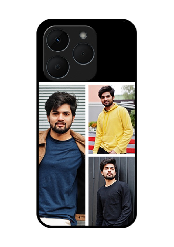 Realme 15T 5G Custom Glass Phone Case - Upload Multiple Picture Design