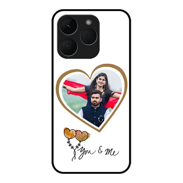 Realme 15T 5G Custom Glass Phone Case - You & Me Design
