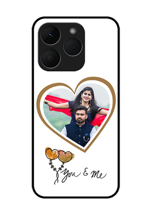 Realme 15T 5G Custom Glass Phone Case - You & Me Design