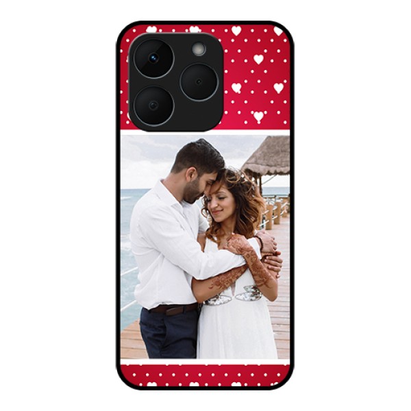 Realme 15T 5G Custom Glass Phone Case - Hearts Mobile Case Design Realme 15T 5G Custom Glass Phone Case - Hearts Mobile Case Design