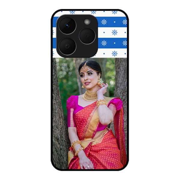 Realme 15T 5G Custom Glass Phone Case - Snow Pattern Design