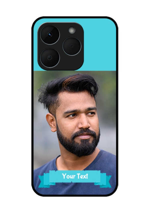 Realme 15T 5G Custom Glass Phone Case - Blue Color Design