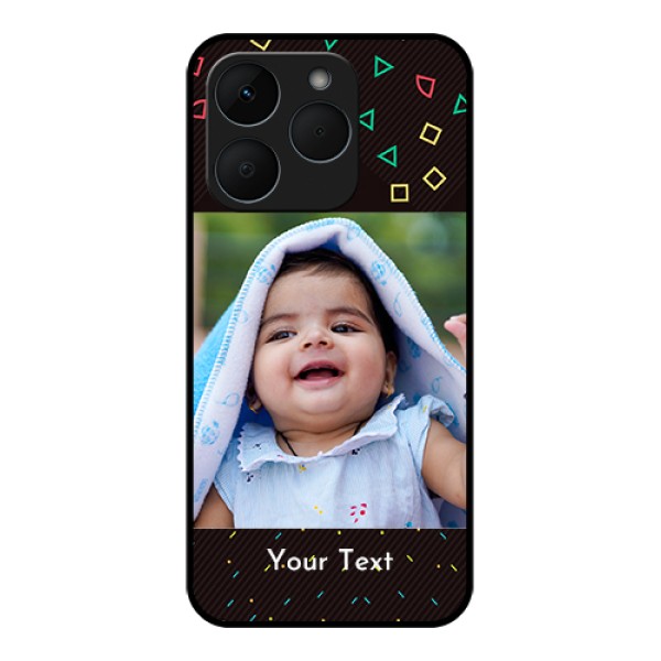 Realme 15T 5G Custom Glass Phone Case - With Confetti Birthday Design Realme 15T 5G Custom Glass Phone Case - With Confetti Birthday Design